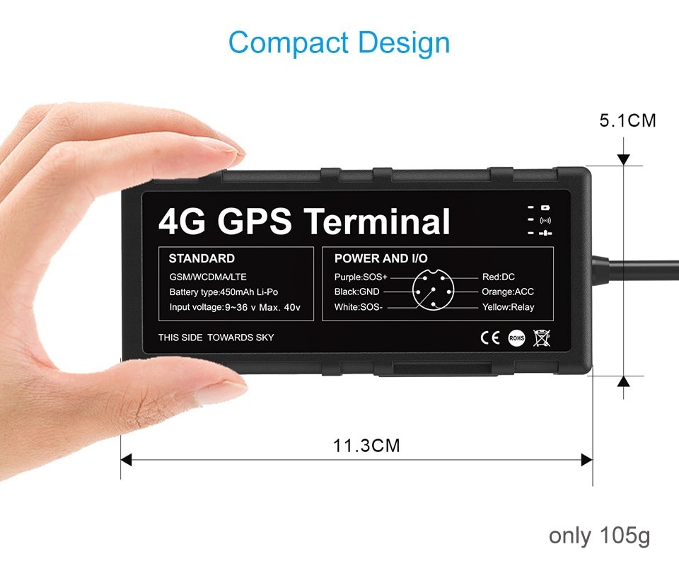 GPS Vehicle Tracking device 4G LTE 